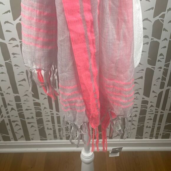 Ann Taylor LOFT Sheer Wool Blend Fringe Trim Scarf NEW $39.50 - Picture 6 of 8